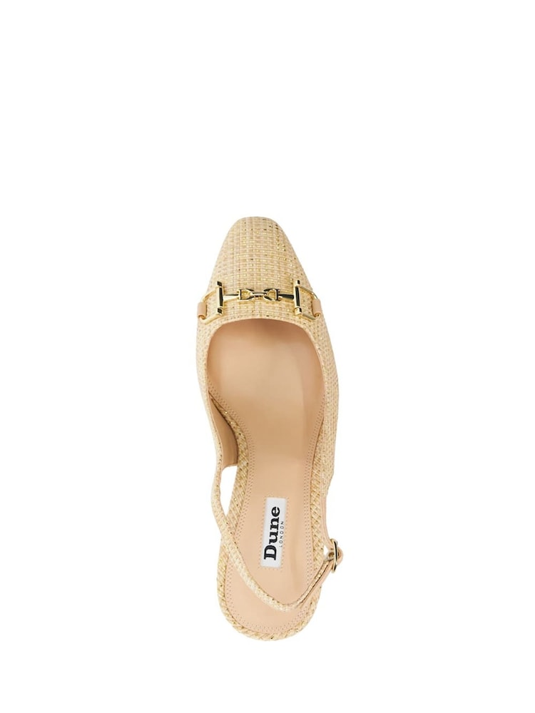 Dune London Natural Choices Bouclé Slingback Shoes - Image 6 of 6
