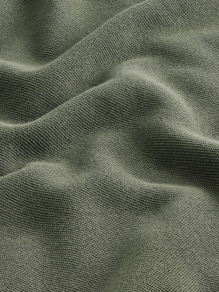 Green Regular Fit Cotton Rich Crew Jumper - Image 7 of 7