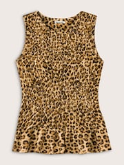 Baukjen Yellow Maggie Printed Sleeveless Smocked Top - Image 4 of 4