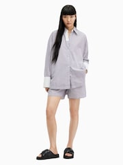 AllSaints White Stripe Karina Shorts - Image 5 of 9