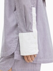 AllSaints White Stripe Karina Shorts - Image 7 of 9
