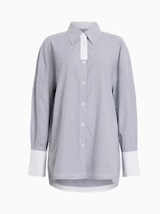 AllSaints White Stripe Karina Shorts - Image 9 of 9