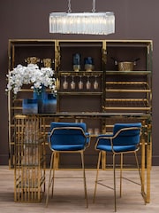 Interiors by Premier Silver Kensington Townhouse 8 Bulb Pendant Light - Image 1 of 4