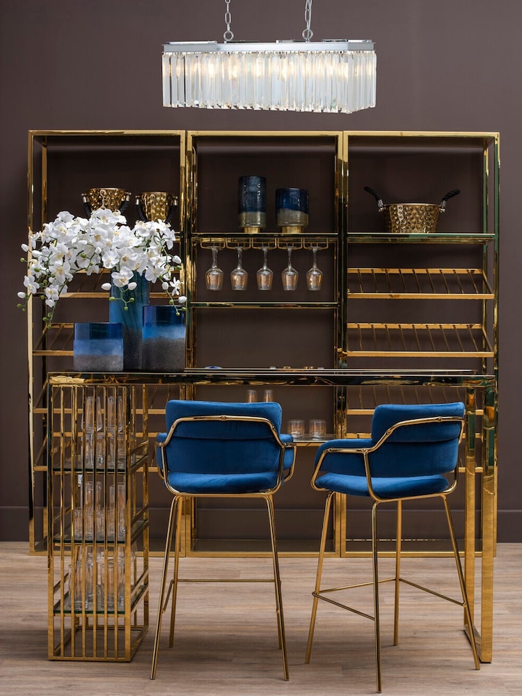 Interiors by Premier Silver Kensington Townhouse 8 Bulb Pendant Light - Image 1 of 4