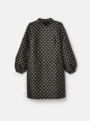 Joules Annalise Black Jacquard A-Line Dress - Image 6 of 6