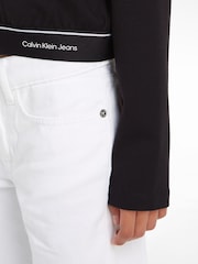 Calvin Klein Black Logo Tape Zip Jacket - Image 3 of 6