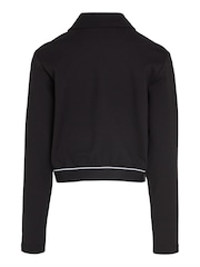 Calvin Klein Black Logo Tape Zip Jacket - Image 5 of 6