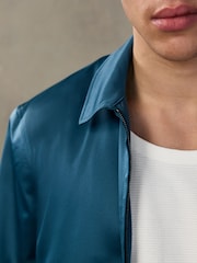 Blue EDIT Satin Shacket - Image 6 of 13