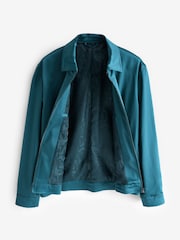 Blue EDIT Satin Shacket - Image 9 of 13
