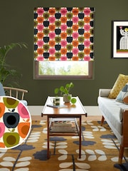 Orla Kiely Pink Apples Made to Measure 100% Cotton Roman Blind - Image 1 of 6