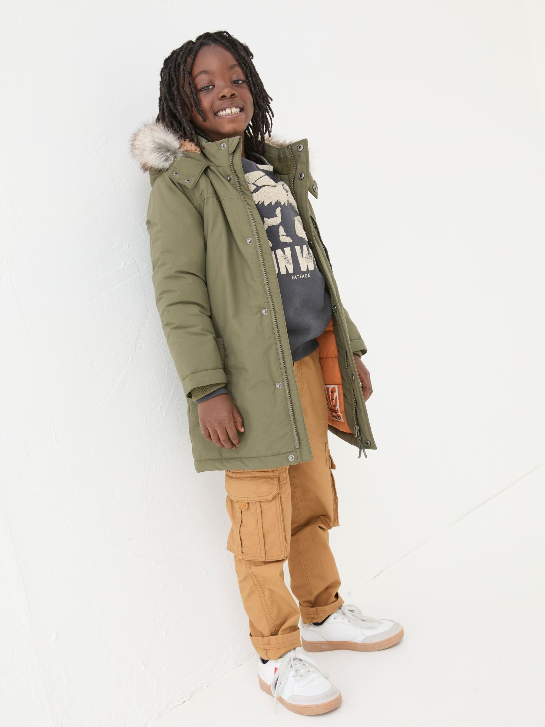 Next khaki parka on sale