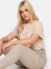 Yours Curve Natural Cargo AVA Jeans - Image 4 of 4