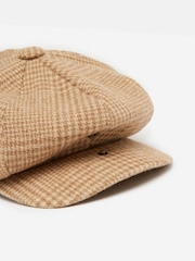 Joules Harrogate Brown/Cream Baker Boy Hat - Image 5 of 8