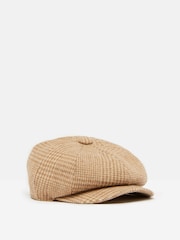 Joules Harrogate Brown/Cream Baker Boy Hat - Image 7 of 8