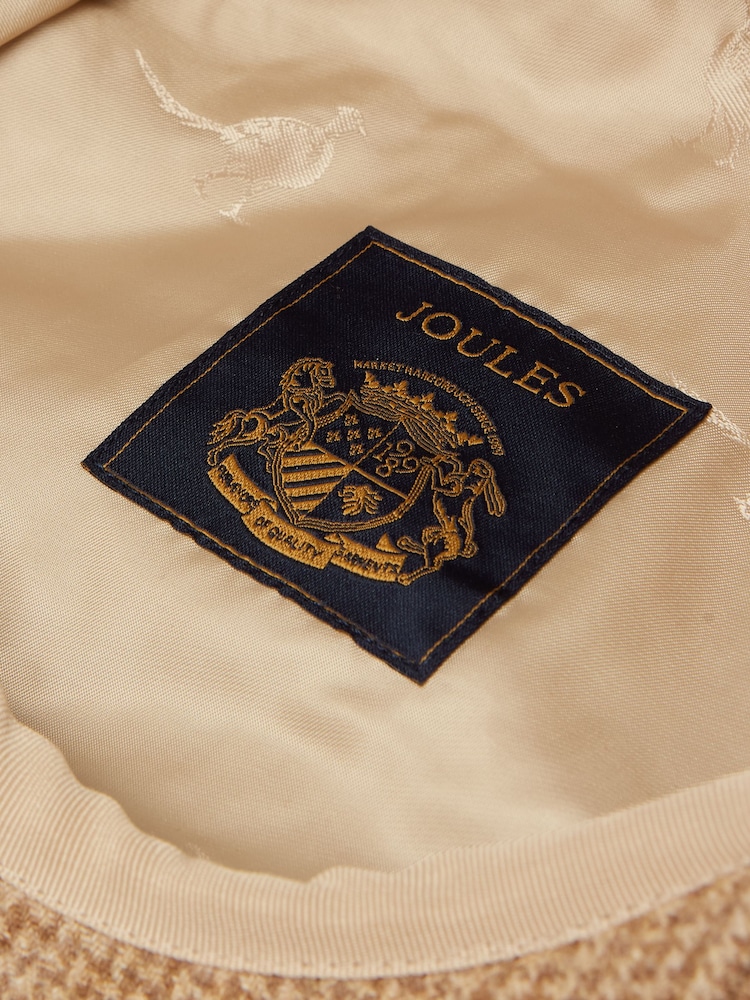 Joules Harrogate Brown/Cream Baker Boy Hat - Image 8 of 8