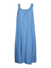 VERO MODA Tie Back Pinstripe Midi Cami Dress - Изображение 6 из 6