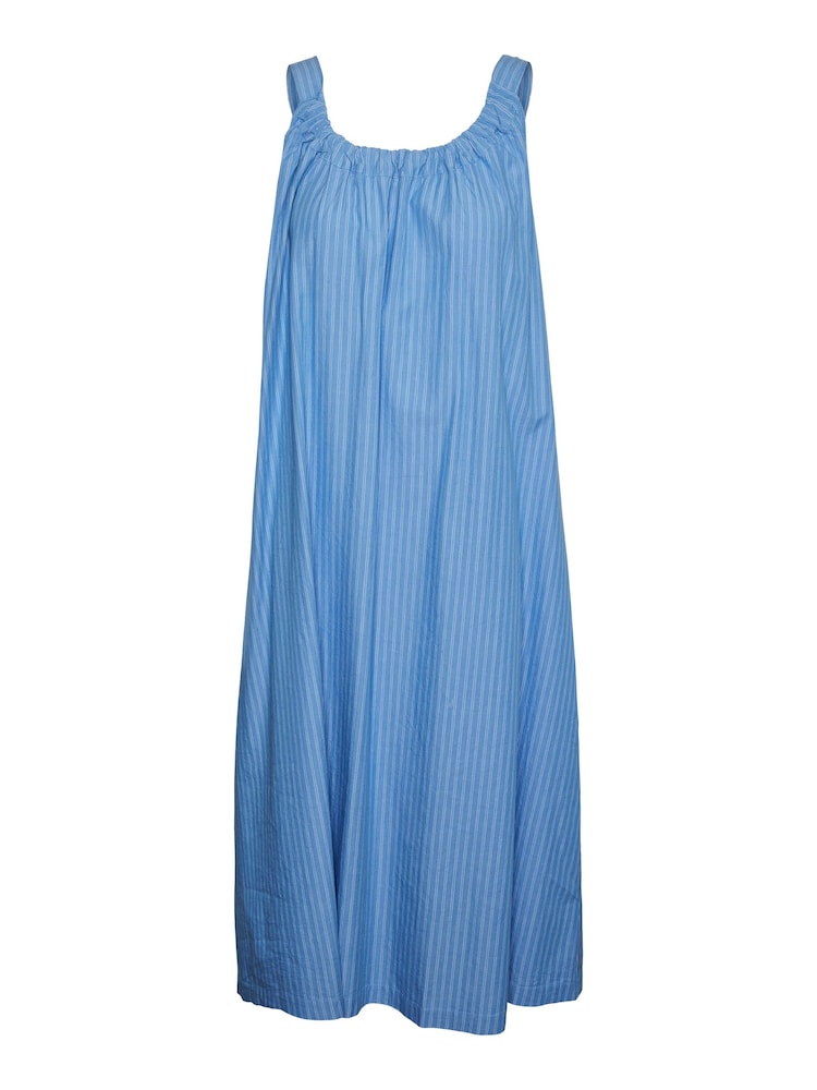 VERO MODA Tie Back Pinstripe Midi Cami Dress - Изображение 6 из 6