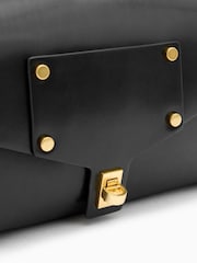 AllSaints Black Miro Satchel Bag - Image 2 of 8