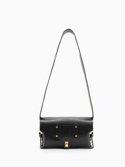 AllSaints Black Miro Satchel Bag - Image 4 of 8