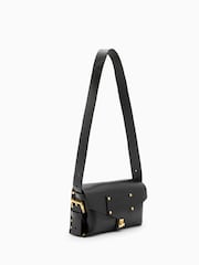 AllSaints Black Miro Satchel Bag - Image 6 of 8