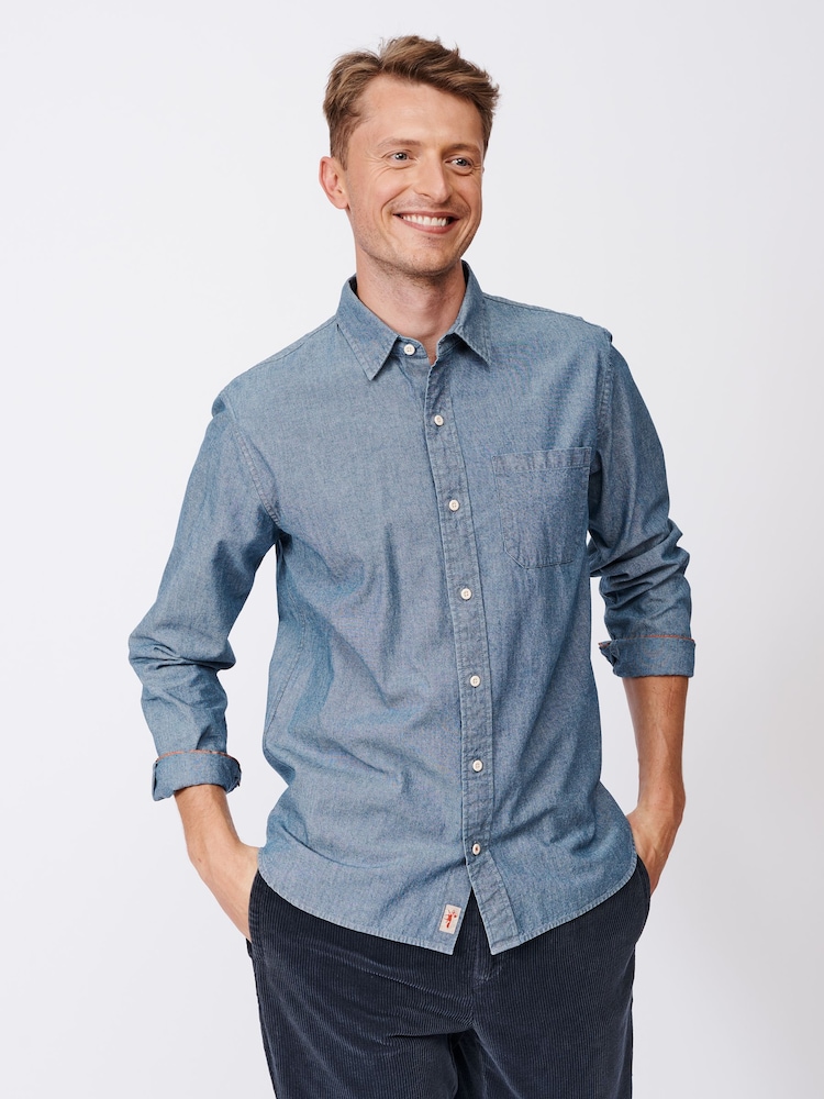 Aubin Newball Chambray Button Down Shirt - Image 1 of 7