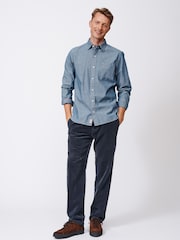 Aubin Newball Chambray Button Down Shirt - Image 3 of 7