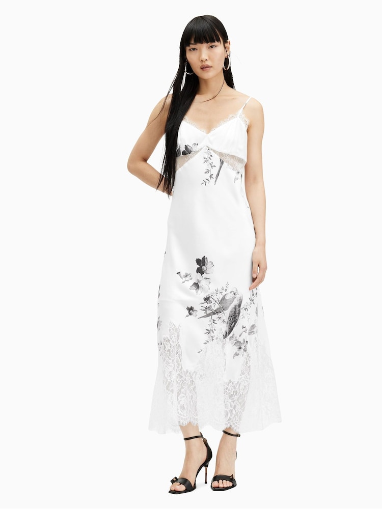 AllSaints White Evangelia Iona Dress - Image 1 of 6