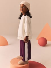 Rose baie - Pantalon large doublé en polaire (3mths-7yrs) - Image 1 of 8