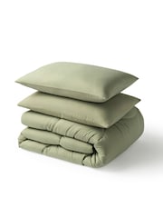 Night Lark Plain Coverless Duvet and Pillowcase Set - Image 5 of 6