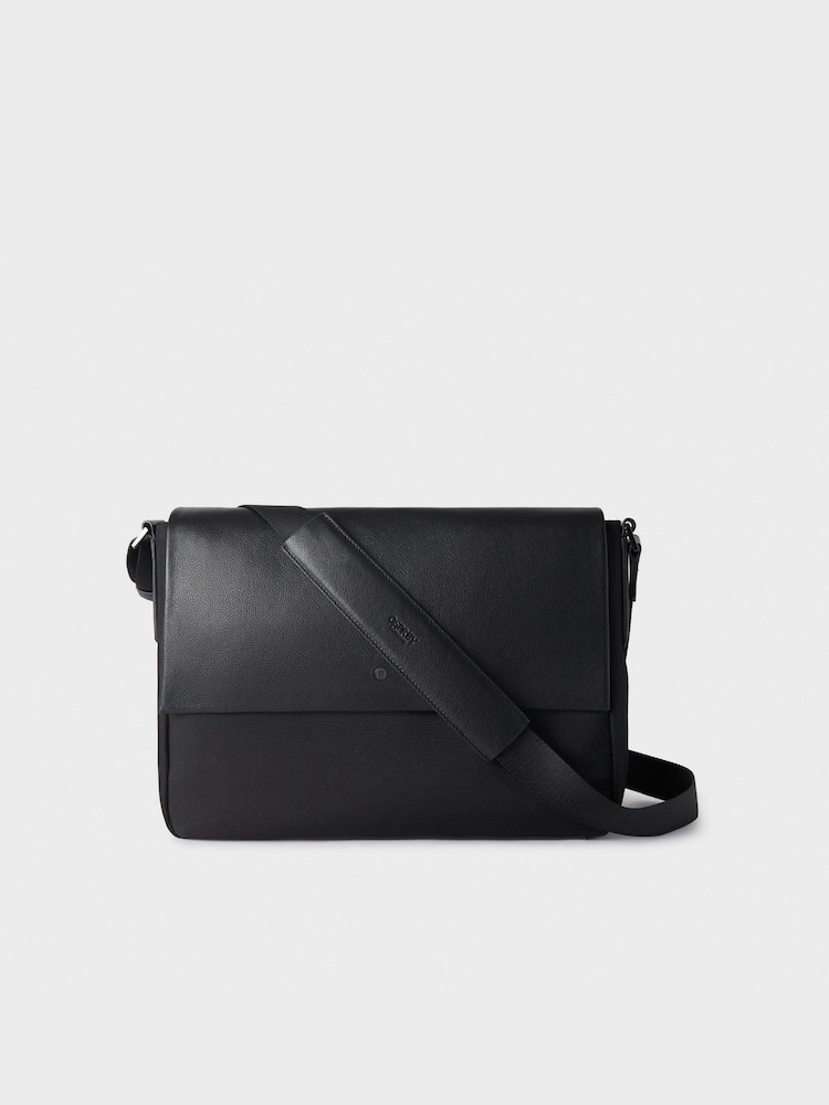 OSPREY LONDON Large Black The Business Class Nylon Messenger Bag - Image 1 of 8