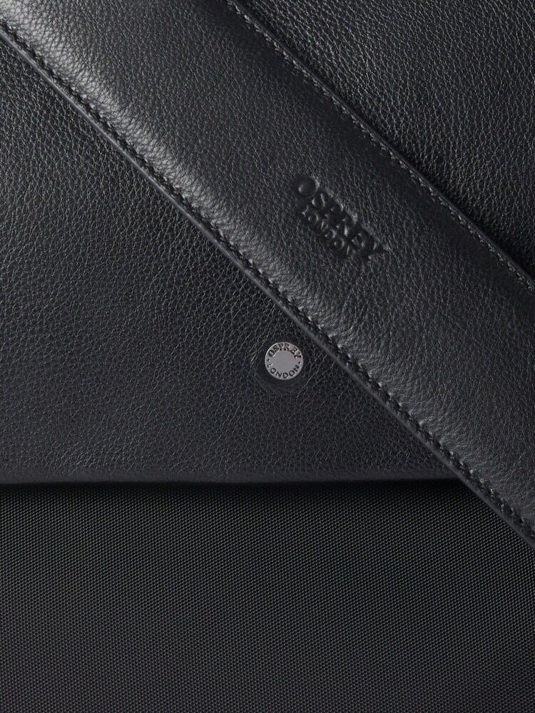 OSPREY LONDON Large Black The Business Class Nylon Messenger Bag - Image 8 of 8