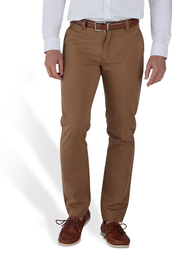 Raging Bull Tapered Chino Brown Trousers - Imagen 1 de 6 Raging Bull Tapered Chino Brown Trousers - Imagen 1 de 6