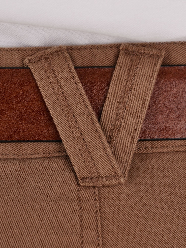 Raging Bull Tapered Chino Brown Trousers - Image 5 of 6