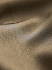 Khaki Grön - Satin Relaxed Ruched Sleeve Kavaj - Bild 7 av 7