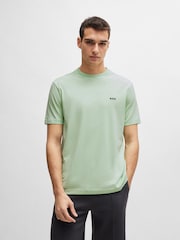 BOSS Green Contrast Logo Stretch Cotton T-Shirt - Image 1 of 5