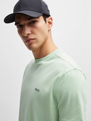 BOSS Green Contrast Logo Stretch Cotton T-Shirt - Image 4 of 5
