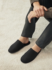 Black Mule Slippers - Image 1 of 7