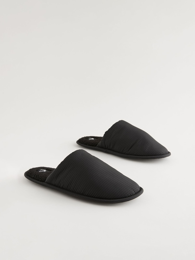 Black Mule Slippers - Image 2 of 7