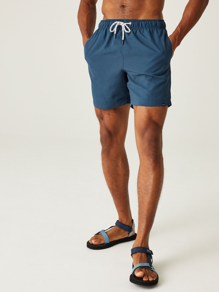 Regatta Blue Mens Mackleyna Swim Shorts - Image 1 of 7