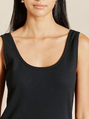 Albaray Black Jersey Rib Maxi Vest Dress - Image 3 of 4
