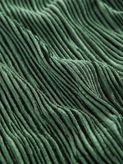 Olive Green Plisse Velvet T-Shirt - Image 7 of 7