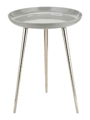 Pacific Grey Seline Enamelled Table with Gold Legs - Image 2 of 6