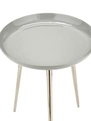 Pacific Grey Seline Enamelled Table with Gold Legs - Image 4 of 6