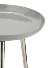 Pacific Grey Seline Enamelled Table with Gold Legs - Image 5 of 6