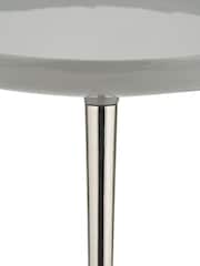 Pacific Grey Seline Enamelled Table with Gold Legs - Image 6 of 6