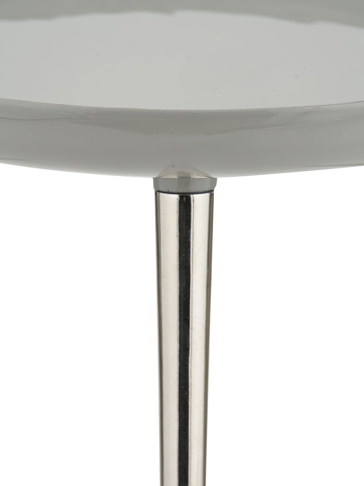Pacific Grey Seline Enamelled Table with Gold Legs - Image 6 of 6