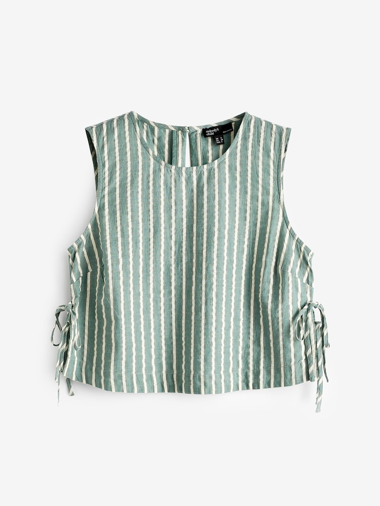 Nobody's Child Green 100% Cotton Verity Top - Image 5 of 5