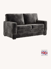 Jay-Be Luxe Velvet Steel Grey Urban 2 Seater Sofa Bed - Image 2 of 6