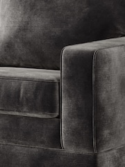 Jay-Be Luxe Velvet Steel Grey Urban 2 Seater Sofa Bed - Image 4 of 6