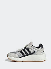 adidas Silver/Black Crazy Chaos Trainers - Image 2 of 8